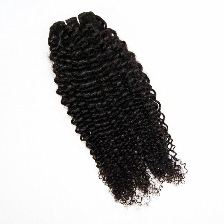 Natural Virgin Remy Weft Curly Hair Extension